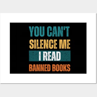 I read banned books T Shirt readers reading gift Posters and Art